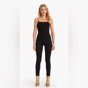 Mother Denim The Looker Skinny Jean Not Guilty Black Size 26